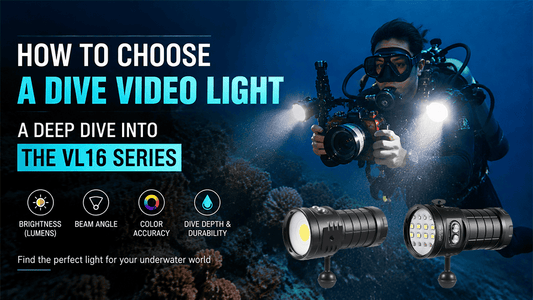 How to Choose a Dive Video Light: A Deep Dive Into the VL16 Series