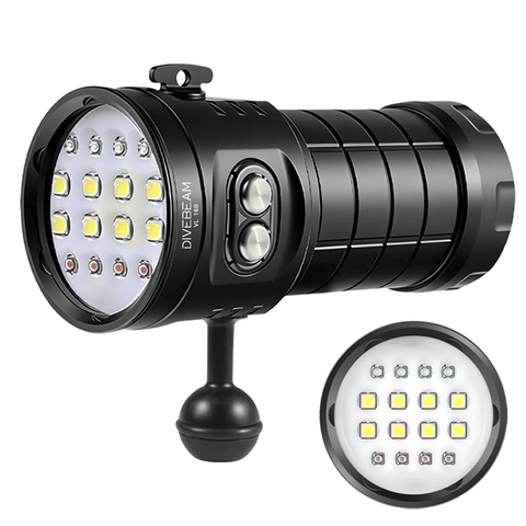 VL16 B Underwater Video Light Replaceable Battery