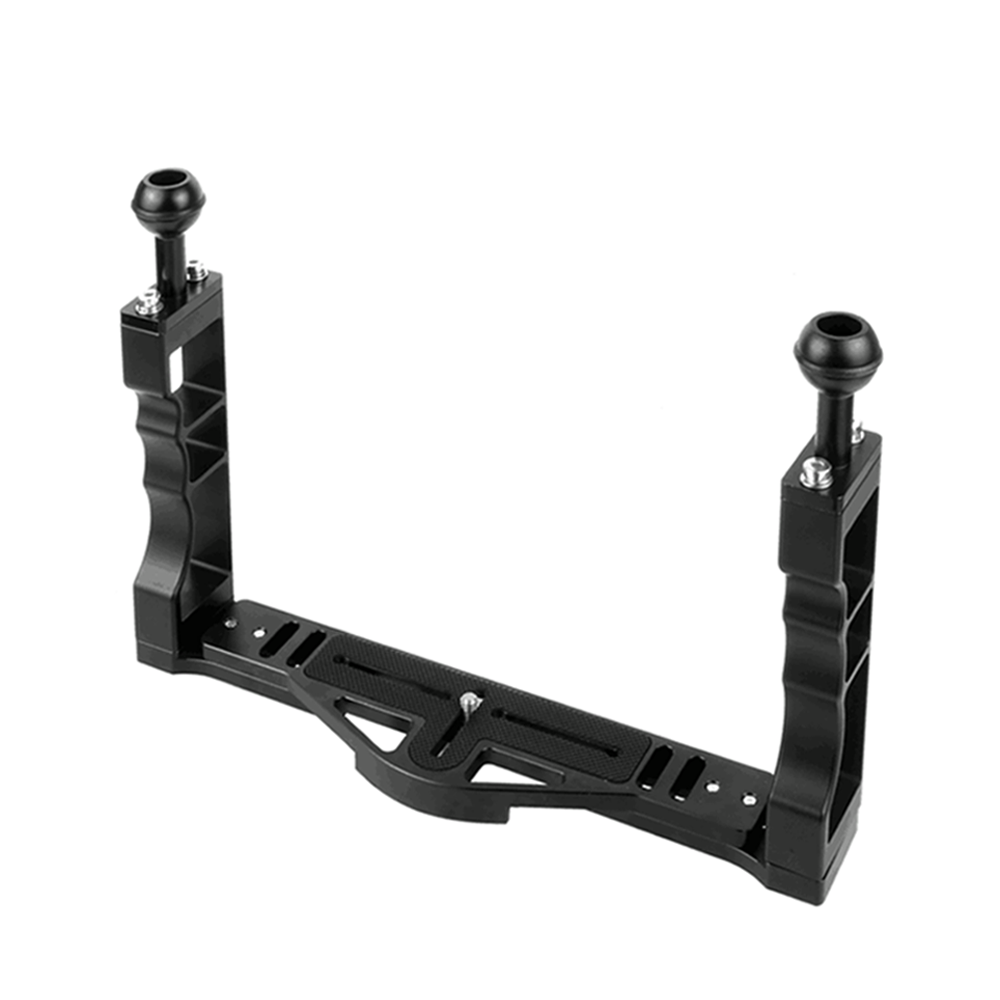 TR-D02 Lightweight Aluminum Dual Handle Underwater Camera Tray