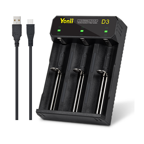 Triple-Slot Battery Charger