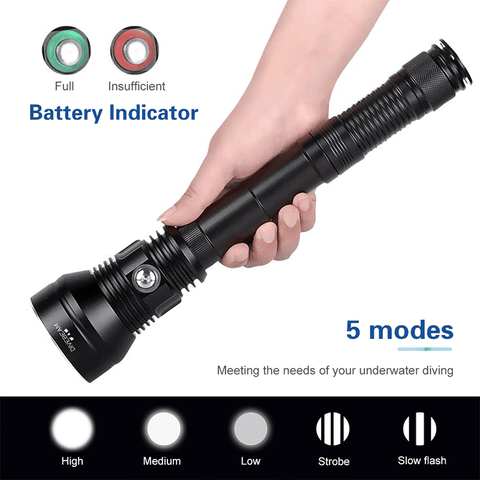 DF A88 Long Runtime Dive Flashlight