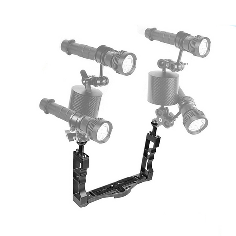 TR-D02 Lightweight Aluminum Dual Handle Underwater Camera Tray