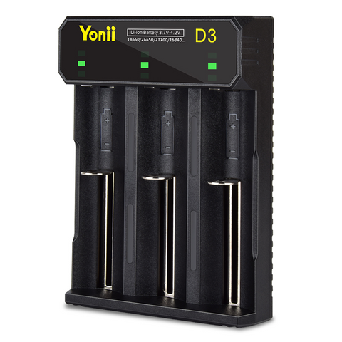 Triple-Slot Battery Charger