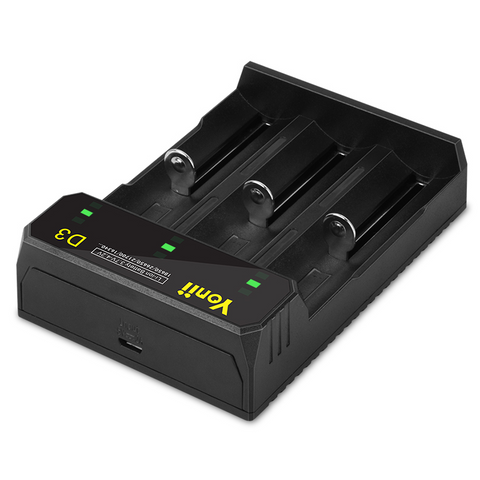 Triple-Slot Battery Charger