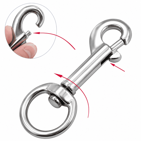Swivel Bolt Snap 316 Stainless Steel Dive Clip – WL 3B