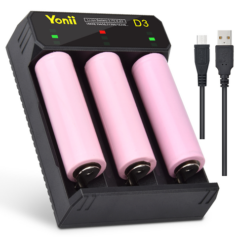 Triple-Slot Battery Charger