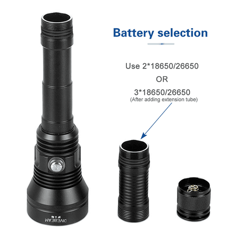 DF A88 Long Runtime Dive Flashlight