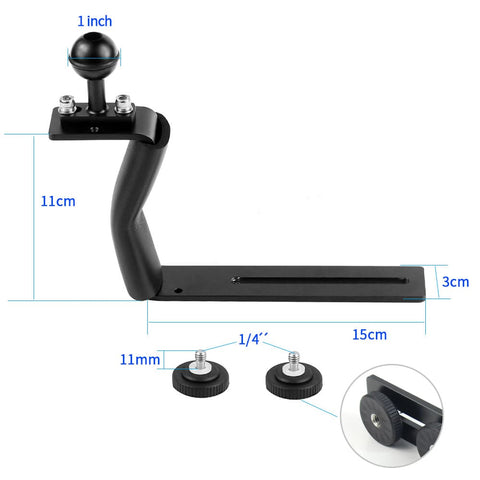 TR-D05 Aluminum Single Handle Underwater Camera Tray