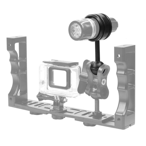 SH-006 Aluminum Alloy Torch Clamp with 1" Ball Head