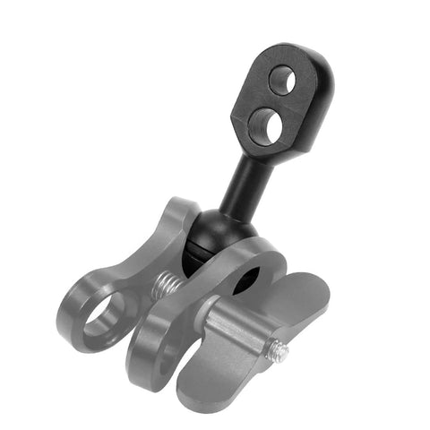 1" Ball Head Double Hole YS Adapter (SH-001)