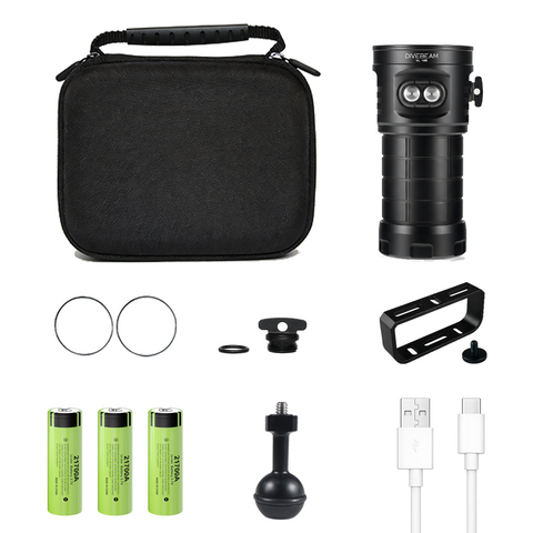 VL16 B Underwater Video Light Replaceable Battery